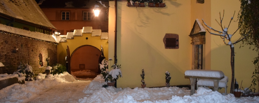 LE CLOS ST IMER SE REVEILLE SOUS UN MANTEAU DE NEIGE !